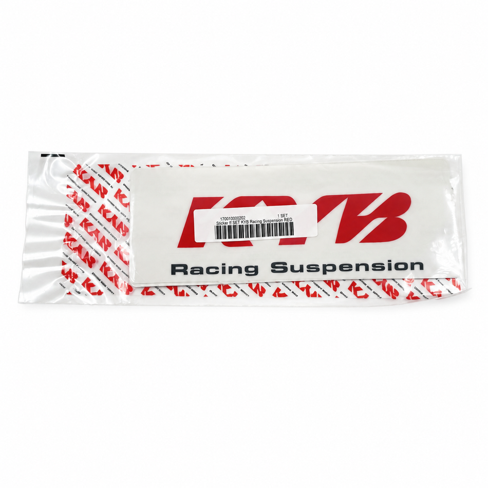 Sticker ff SET KYB Racing Suspension RED