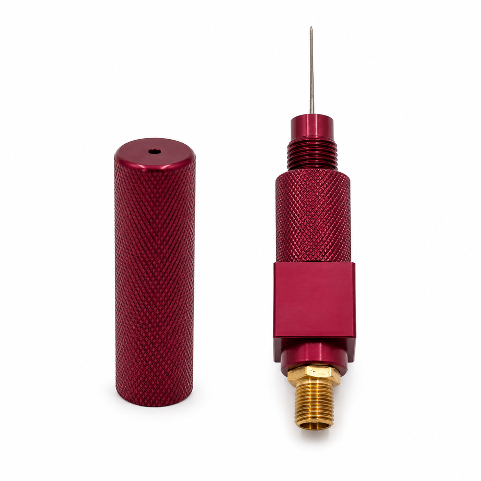 Needle adapter for pressure